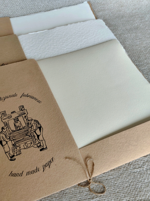 Album di fogli liberi di carta fatta a mano